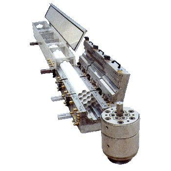 PVC / PE Profile Extrusion Line , Perforated Communication Pipe Production Line