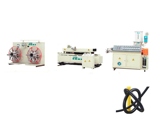 Plastic PVC , PE , PP Single-Wall Corrugated Pipe Production Line 50mm ~ 75mm
