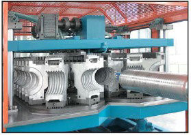 Large Diameter PE PVC Double Wall Corrugated Pipe Production Line 800mm ~ 1200mm