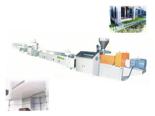 Stable Automation Plastic Profile Extrusion Line With Conical Twin-Screw Extruder