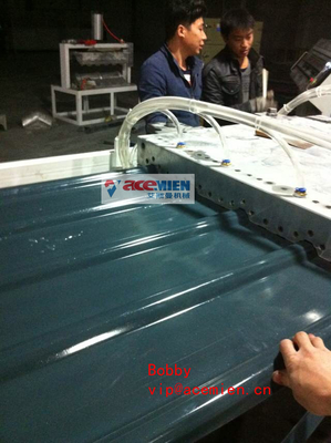 Custom Multi Layer Plastic Corrugated Roof Sheet Machine / Plastic Sheet Extrusion Line 650kg/h