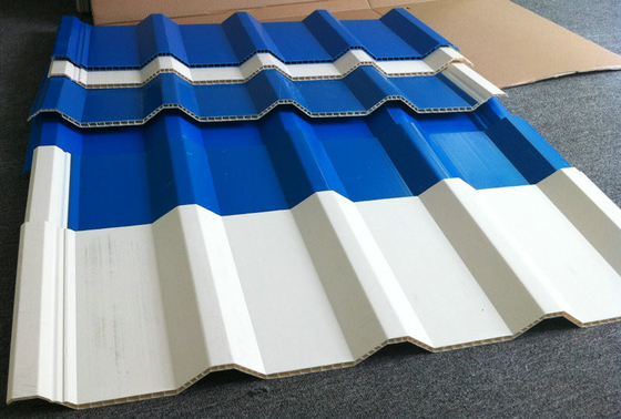 PMMA Hollow Roofing Sheet Forming Machine With Calibration System