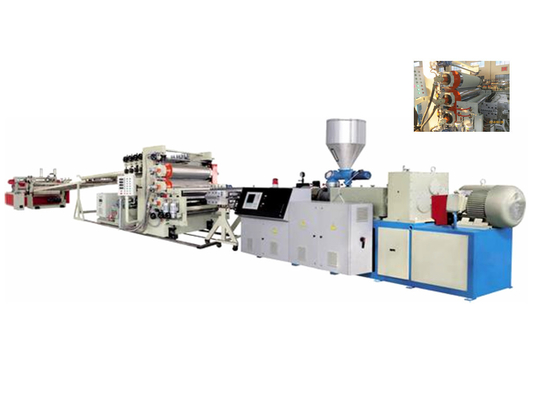PVC Foam Sheet Extrusion Line With Twin Screw Extruder , High Output