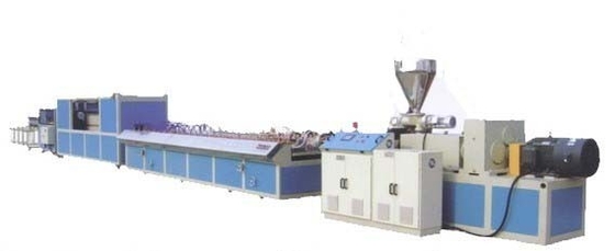 Decoration Sheet Plastic Profile Extrusion Line , WPC Profile Extrusion Machine