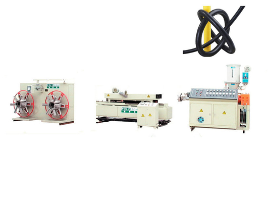 SJ75 PP PE PVC single wall corrugated tube extrusion line 75mm ~ 160mm
